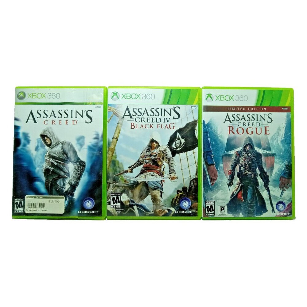Assassin's Creed Xbox 360 Lot of 3 Games